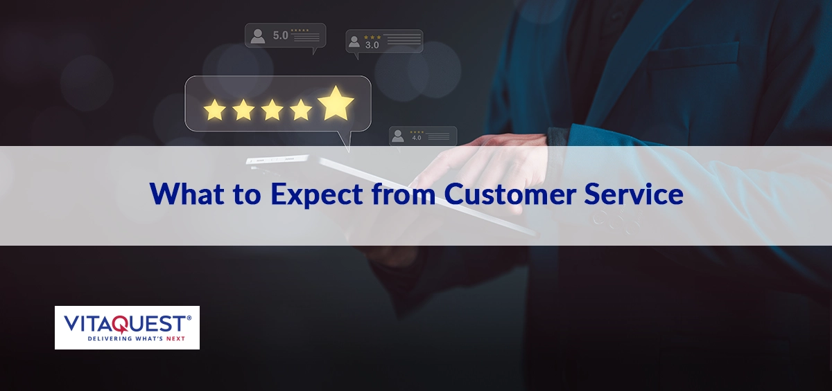 a professional scrolling through five-star, four-star, and three-star reviews online