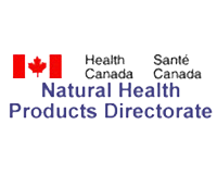 Logo of Health Canada Natural Health Products Directorate.